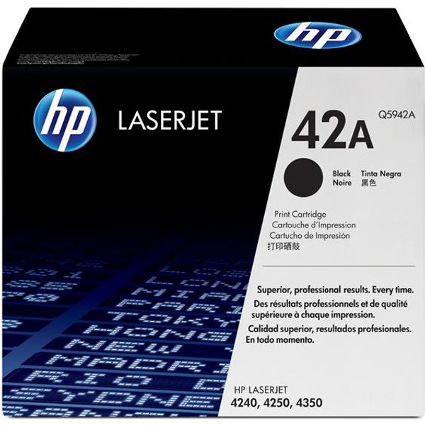 HP Cartuccia Di Stampa Smart Per Stampanti Laserjet 4250/4350, Nero (Fino A 10.000 Pagine) Q5942A-image