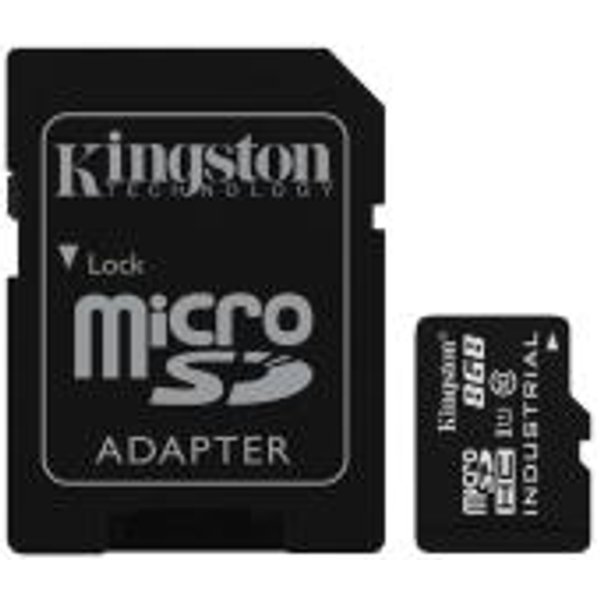 Kingston 8GB Microsdhc Industrial C10 A1 Pslc Card + Sd Adapter SDCIT2/8GB-image
