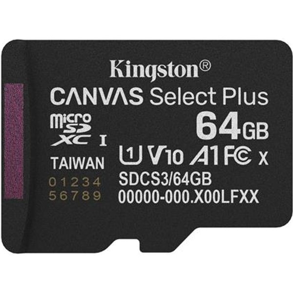 Kingston 512GB Microsdxc Canvas Select Plus Gen3 150Mb/S A1 Card + Adapter SDCS3/512GB-image