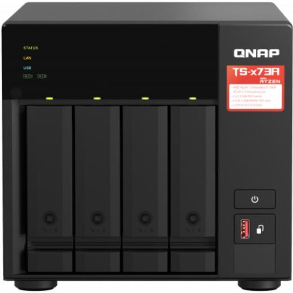 Qnap 4-BAY NAS Amd Ryzen V1000 TS-473A-8G-image