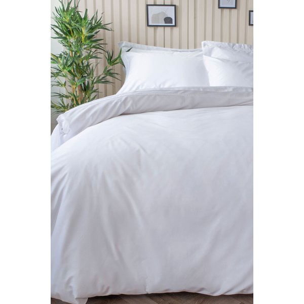 Lazy Panda 300 Thread Count Bamboo Duvet Cover White Single