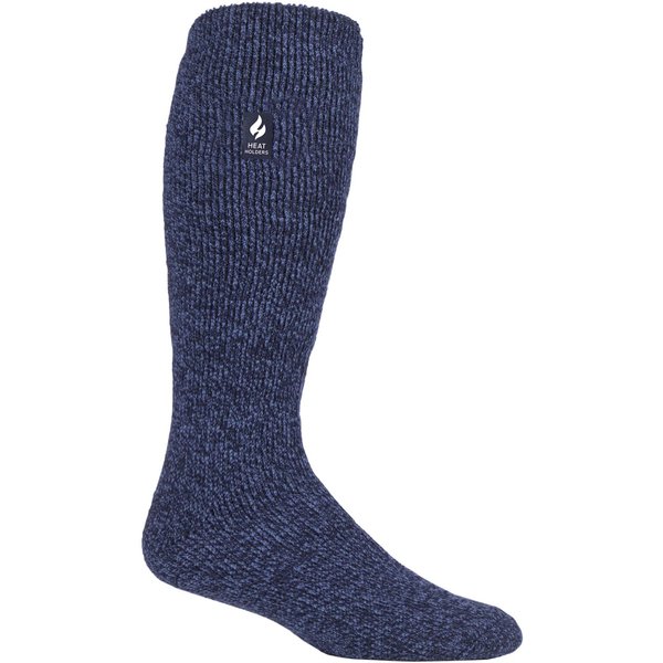 Mens 1 Pair SOCKSHOP Long Heat Holders 2.3 TOG Thermal Socks Denim L 6-11