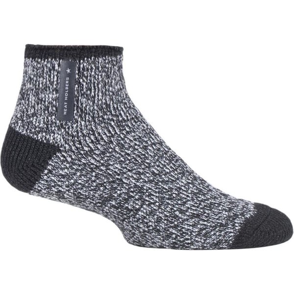 1 Pair Charcoal Twist Aubin Sleep Socks Men's 6-11 Mens - Heat Holders