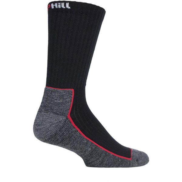 1 Pair Black / Grey Made in Finland Hiking Socks Unisex 8.5-11 Unisex - Uphill Sport