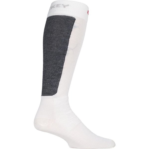 1 Pair Off White Made in Finland 3 Layer Ice Hockey Socks with Kevlar Unisex 12-2.5 Unisex - Uphill Sport