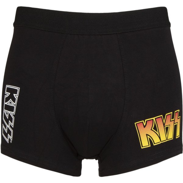 SOCKSHOP Music Collection 1 Pack KISS Boxer Shorts Black XX-Large