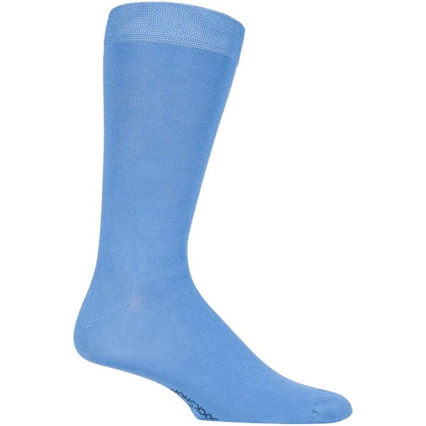 1 Pair Mr Blue Sky Colour Burst Bamboo Socks with Smooth Toe Seams Men's 12-14 Mens - SOCKSHOP