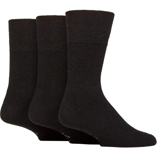 SockShop Gentle Grip Wool Blend Boot Socks - 3 Pair Pack