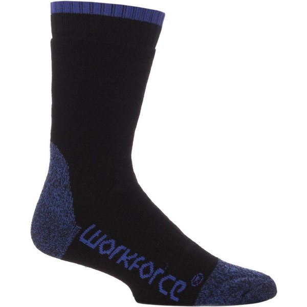 SOCKSHOP Workforce Men's 1 Pair Steel Safety Socks in Black | Size: 7-11