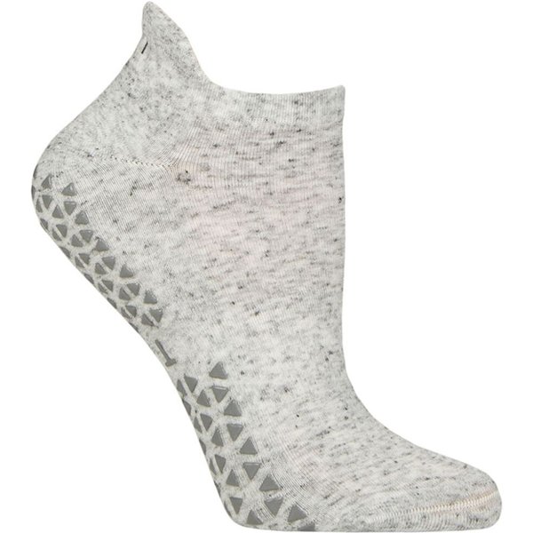 Women's 1 Pair Tavi Noir Savvy Organic Cotton Low Rise Yoga Socks with Grip Haze Large