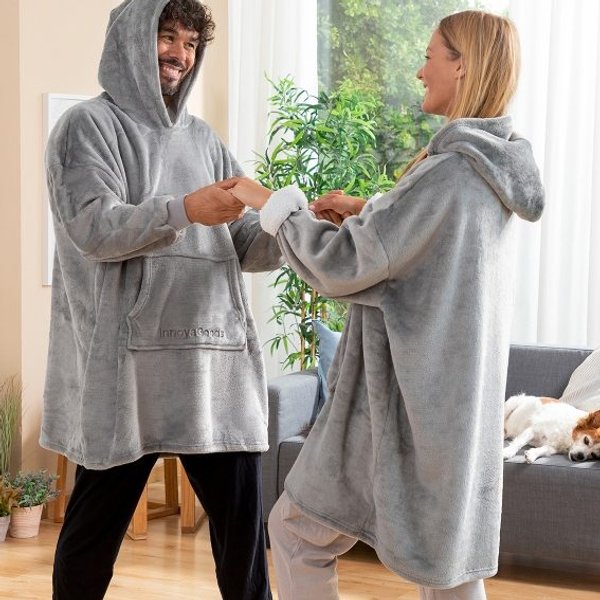 Decke Fleece Ärmel Sweatshirt Oversize