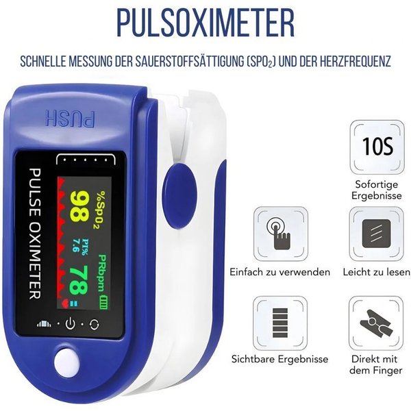 Tragbares Pulsoximeter - Ihre Gesundheit ganz einfach