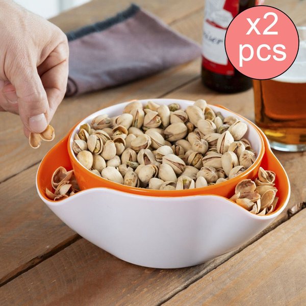 2er-Set 2-in-1-Aperitifschalen