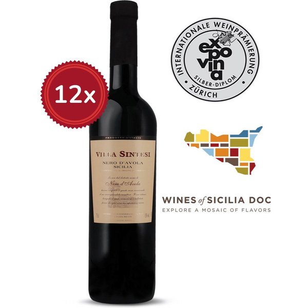 12 Flaschen Villa Sintesi 2024 Sicilia DOC