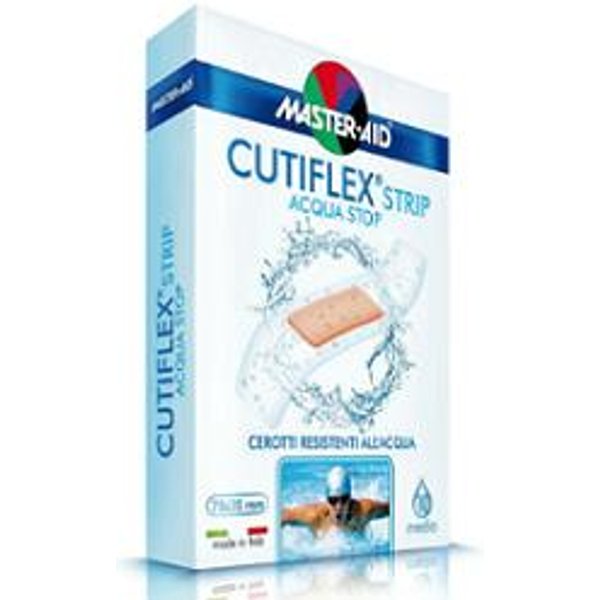Cerotto Master-Aid Cutiflexmed Strip Trasparente Impermeabile Supporto In Poliuretano Grande 10 Pezzi-image