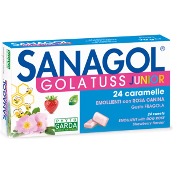 Sanagol Gola Tuss Junior Fragola 24 Caramelle-image