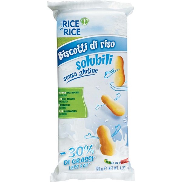 Rice&Rice Biscotti Di Riso Solubili 30% Grassi In Meno 120 G-image