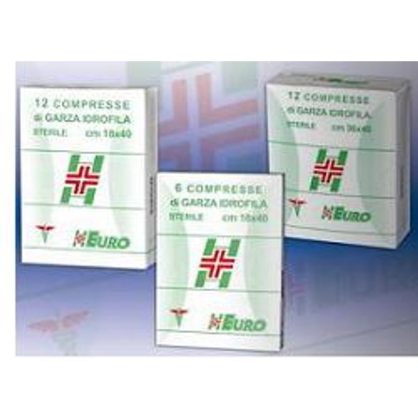 Garza Compressa Sterile Curamed 12/8 18X40Cm 12 Pezzi-image