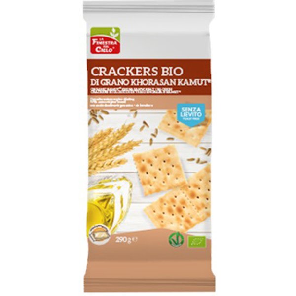 Fsc Crackers Di Kamut Senza Lievito Bio Vegan Con Olio Extravergine Di Oliva 290 G-image