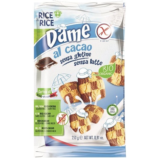 Rice&Rice Dame Di Riso Con Cacao Senza Latte 250 G-image
