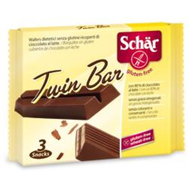 Schar Twin Wafer Cioccolato Al Latte 3 Barrette X 21,5 G-image