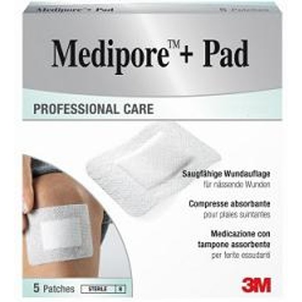 Medicazione Medipore+Pad 10X10Cm 5Pezzi-image