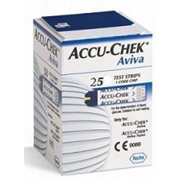 Strisce Misurazione Glicemia Accu-Chek Aviva Brk Retail 25 Pezzi-image