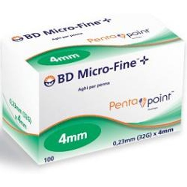 Ago Per Penna Da Insulina Bd Microfine Pentapoint Gauge 32 4 Mm 100 Pezzi-image