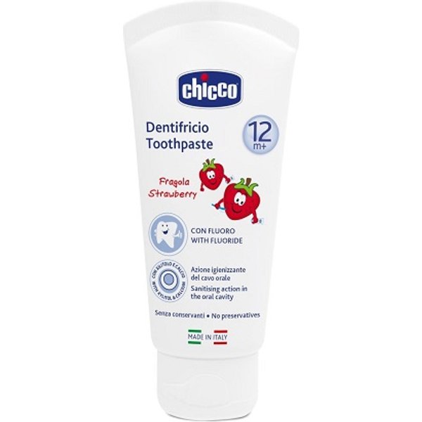 Chicco Dentifricio Fragola 50 Ml 12M+ Con Fluoro-image