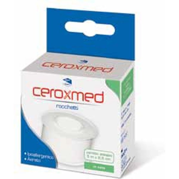 Cerotto Adesivo In Rocchetto Ceroxmed In Seta Aerato Ipoallergenico Bianco 500X2,5 Cm 1 Pezzo-image