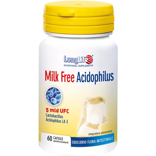 Longlife Milk Free Acidophilus 60 Capsule Vegetali-image