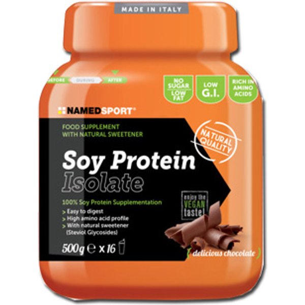 Soy Protein Isolate Delicious Chocolate Polvere 500 G-image