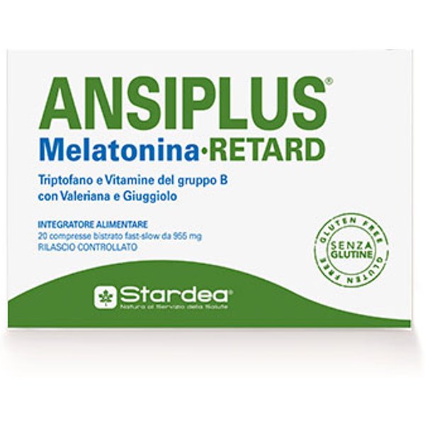 Ansiplus Retard Melatonina 20 Compresse Bistrato Fast Slow 955 Mg-image