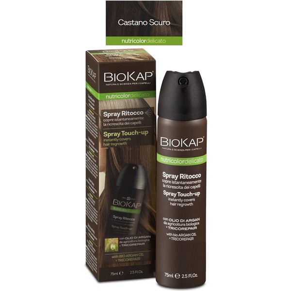 Bios Line Biokap Nutridel Spray Ritocco Castano Scuro 75 Ml-image