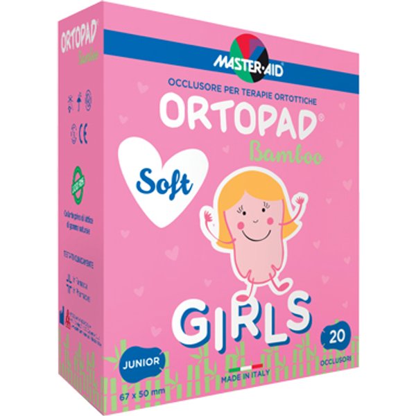 Cerotto Oculare Per Ortottica Ortopad Soft Girls Junior 20 Pezzi-image
