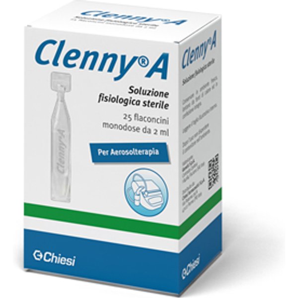 Clenny A Soluzione Fisiologica Sterile Per Aerosolterapia 25 Flaconcini Monodose Da 2 Ml-image