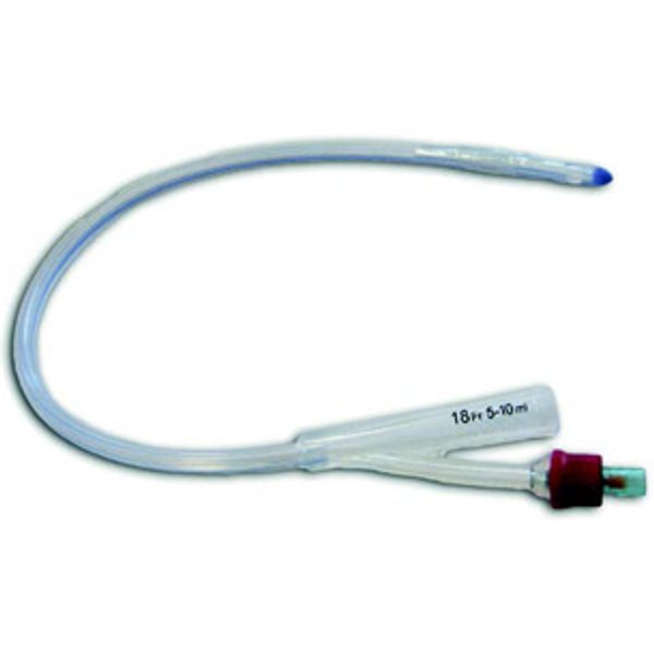 Securdrain Catetere Foley In Silicone Con Scanalature Longitudinali 2 Vie Ch 18 Palloncino 5/10Ml-image