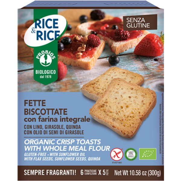 Rice & Rice Fette Biscottate Con Farina Integrale 300 G-image