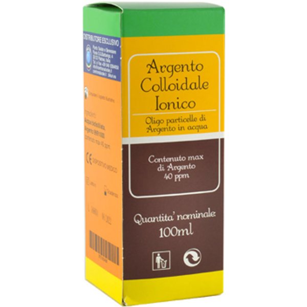 Argento Colloidale Ionico 40Ppm Certificato Spray Con Contagocce 100 Ml-image