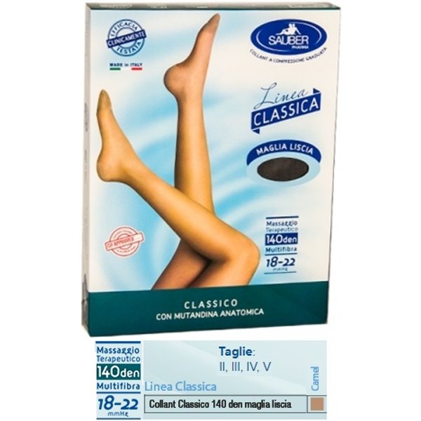 Sauber Classico Collant 140 Denari Maglia Liscia Camel 2-image