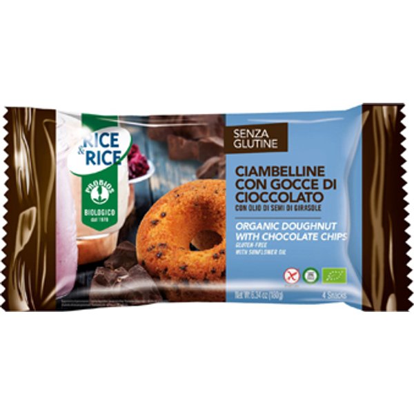 Rice & Rice Ciambelline Con Gocce Di Cioccolato 4 X 45 G-image