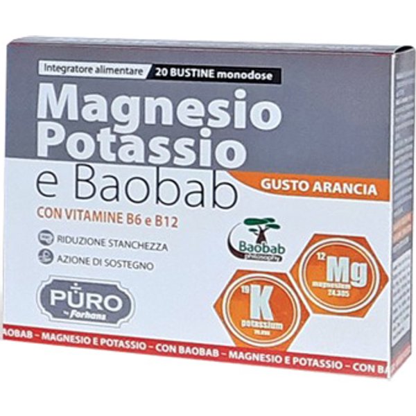 Puro Magnesio Potassio E Baobab 20 Bustine 4 G-image
