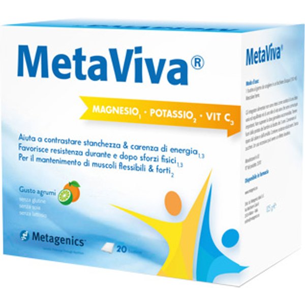Metaviva Magnesio Potassio Vitamina C 20 Bustine-image