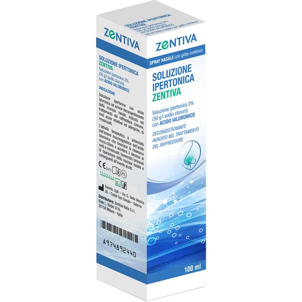 Soluzione Ipertonica Zentiva Spray Nasale 100 Ml-image