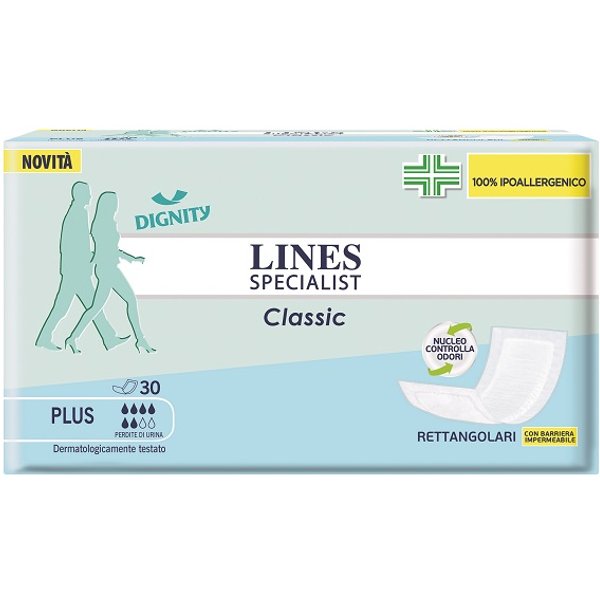 Pannolone lines Specialist Classic Rettangolare Con Barriera Control 30 Pezzi-image