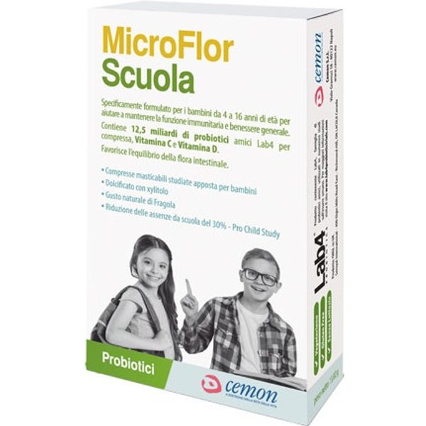 Microflor Scuola 30 Capsule Masticabili-image