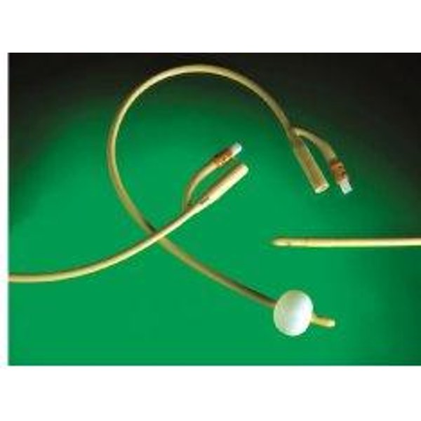 Catetere Uretrale Foley In Lattice Siliconato Ch16 Per Cateterizzazione Vescicale Prodotto In Lattice Medicale E Trattato In Silicone Nella Superficie Esterna-image