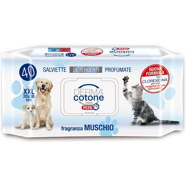 dermacotone Salviettine Pet Muschio Bianco 40 Pezzi-image