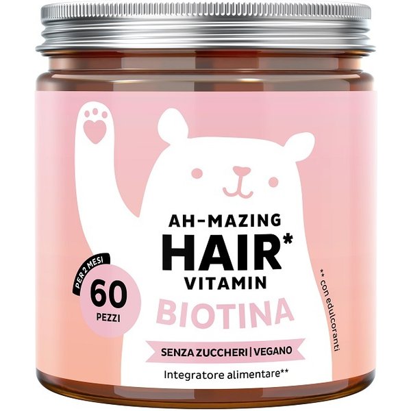 Bears With Benefits Ah-Mazing Hair Vitamins Con Biotina 60 Caramelle Gommose Con Edulcoranti Senza Zuccheri-image