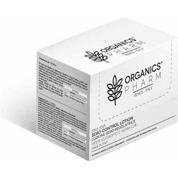 Organics Pharm Sebo Control Lotion Neem, Eucalyptus And Alpaflor 12 Fiale Da 6 Ml-image